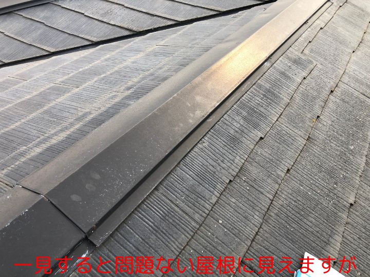 一見すると問題ない屋根に見えますが