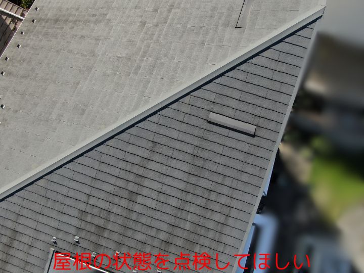 屋根の状態を点検してほしい