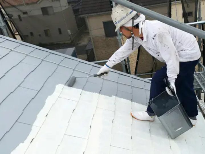 遮熱塗料による屋根塗装