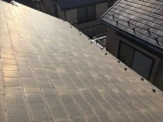 工事前のスレート屋根の状態
