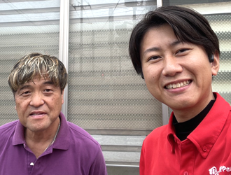 工事前お客様の顔写真