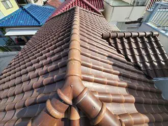 瓦屋根の点検調査