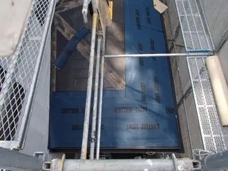 ルーフィング(防水紙)敷設した後