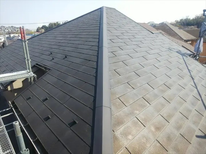 棟板金交換工事が無事に完了
