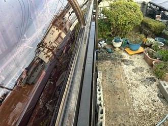 新規のポリカーボネート取り付け後