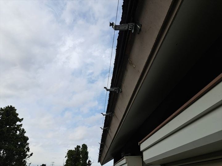 「水糸」張り作業