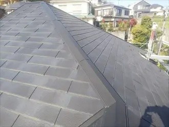 棟板金交換工事を着工