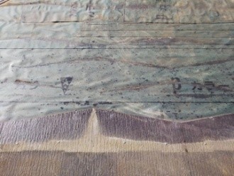 コロニアル屋根材を撤去