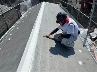 タスペーサーの差し込み