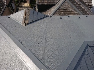 屋根の棟板金の現地調査