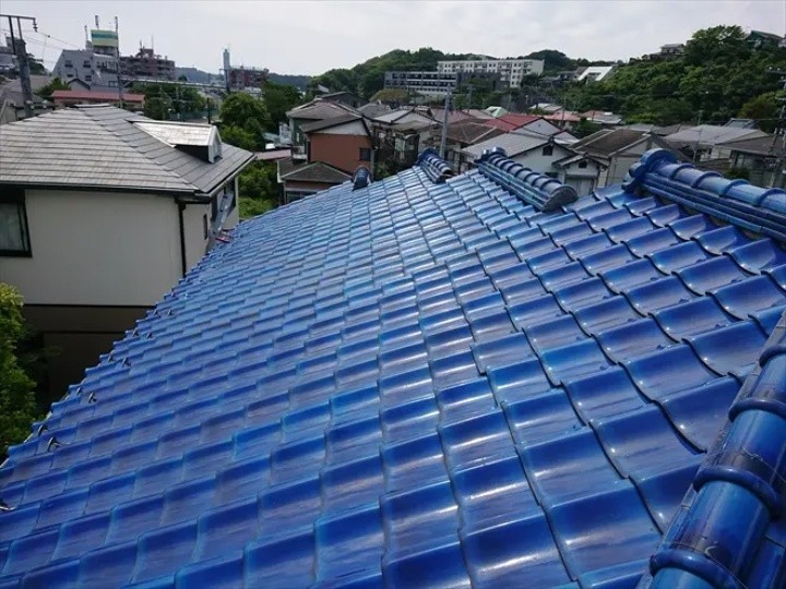 棟瓦の点検調査