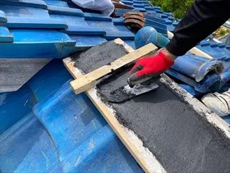 南蛮漆喰シルガードを塗布後の状態