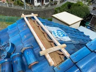 南蛮漆喰シルガードを塗布