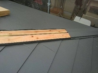 スーパーガルテクトの葺き付け