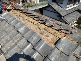 屋根土の代替建材に「シルガード」を使用する前