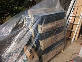 既存の屋根材をすべて撤去