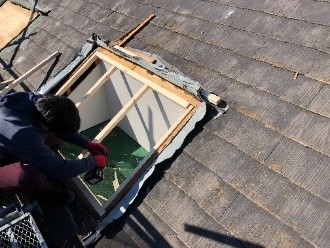 天窓の解体作業の工程