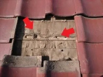 防水紙が劣化