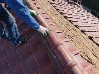 葺き直し工事の作業工程