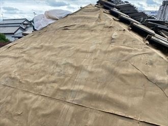 棟の葺き土も屋根を清掃