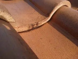 棟瓦の撤去作業の工程