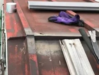 貫板の撤去後の状態