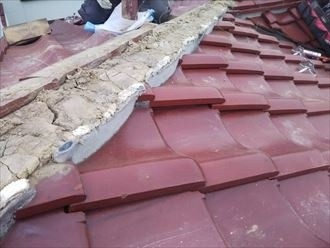 棟取り直し工事の様子