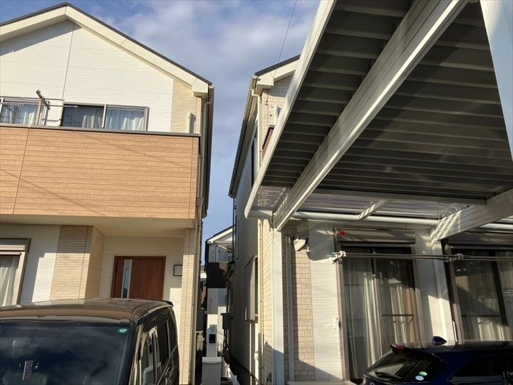 隣家との敷地が狭く影響を受け易い環境であることが判明