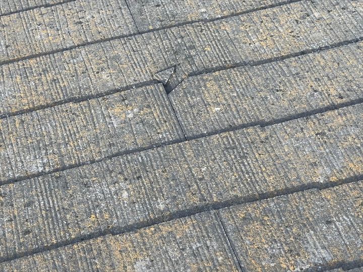 スレートの割れ