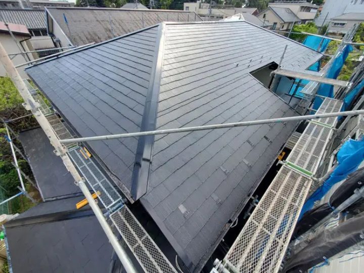 屋根塗装における足場