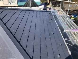 サーモアイSiを用いて中塗りした後の状態