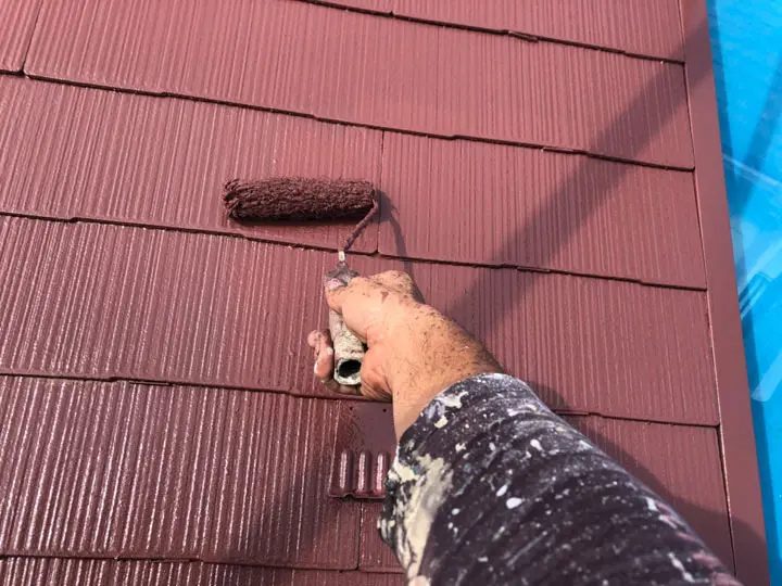 スレート屋根の塗装