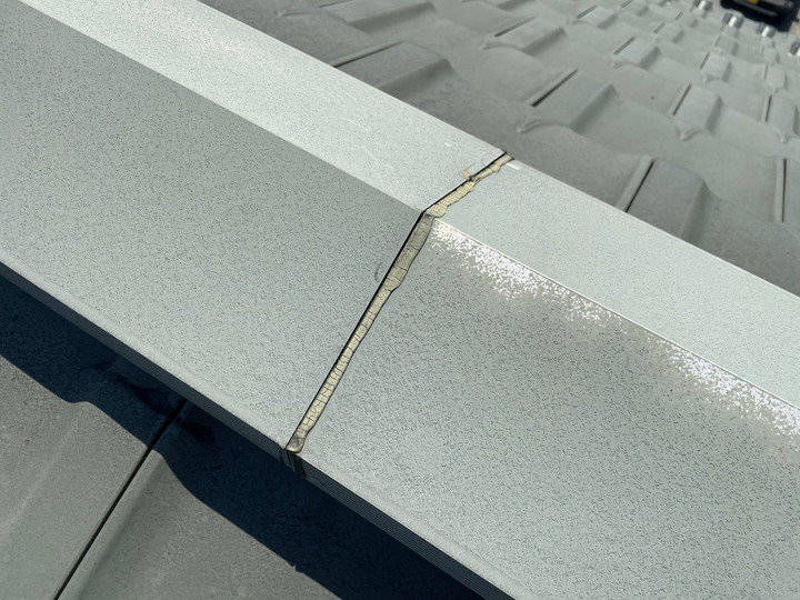 棟板金のジョイントの劣化