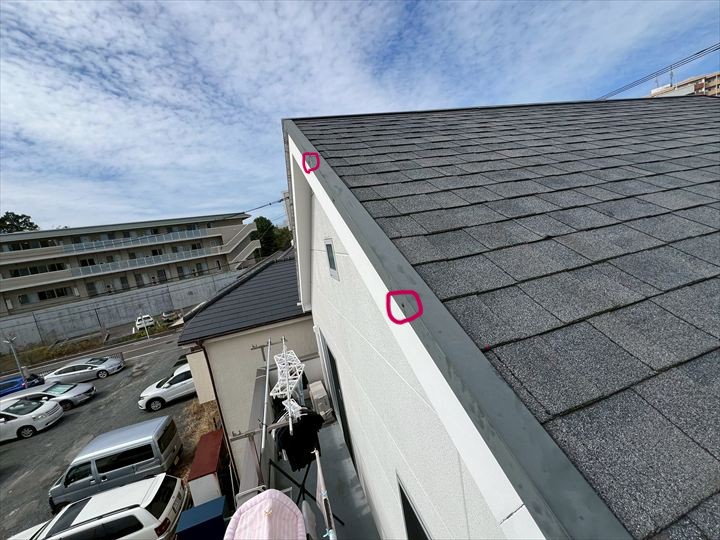 設置箇所以外のケラバもビス固定