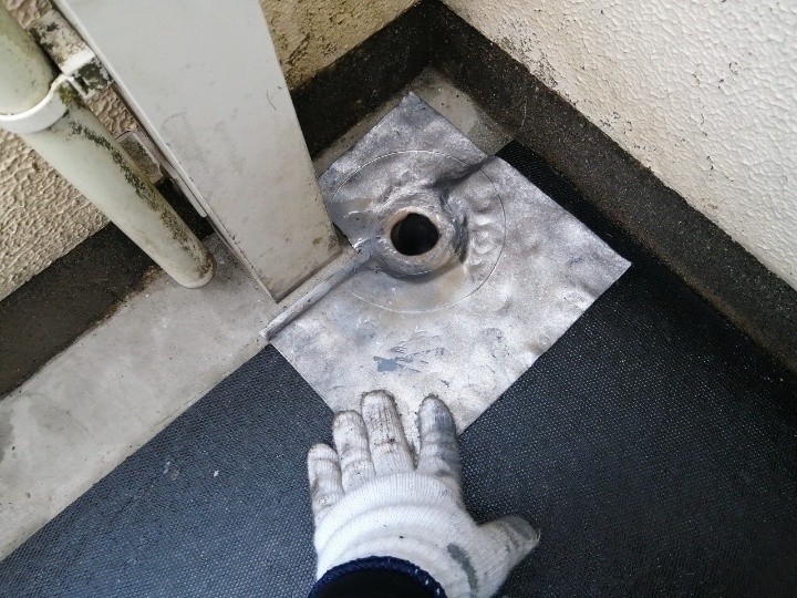 排水口に改修ドレンを設置