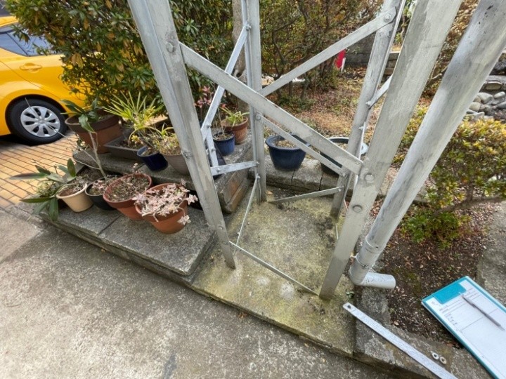 鉄塔塗装用の入口