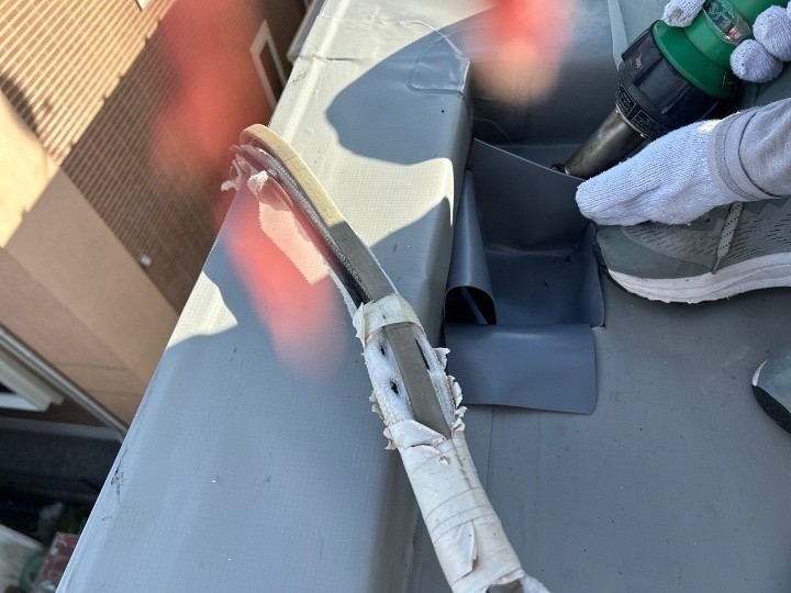 改修ドレンを設置