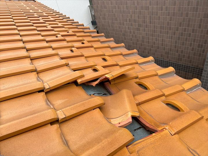 雨漏りの直上の確認