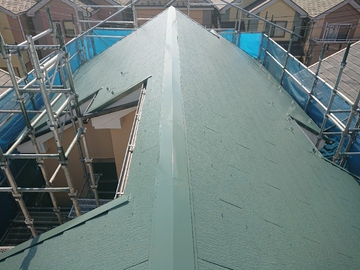 サーモアイＳｉで「上塗り」作業