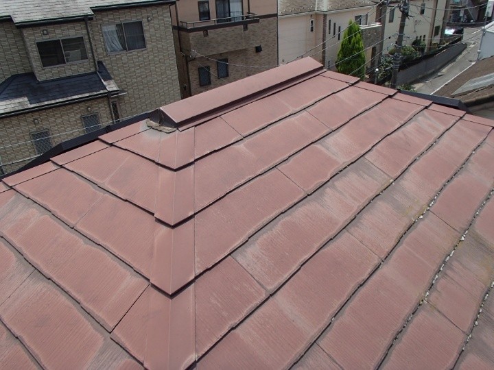 屋根の塗膜が劣化