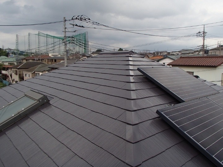 屋根塗装工事が完工