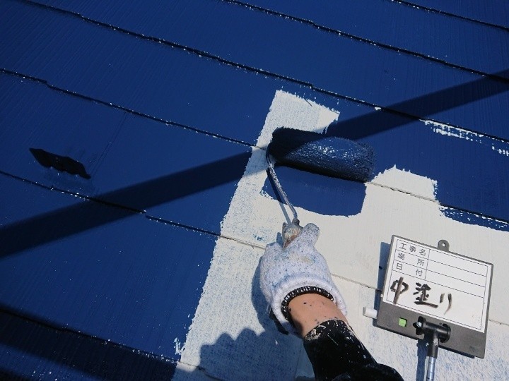 ファインパーフェクトベストで「中塗り」作業