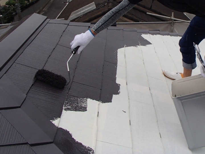 サーモアイ4Fを用いて中塗り作業