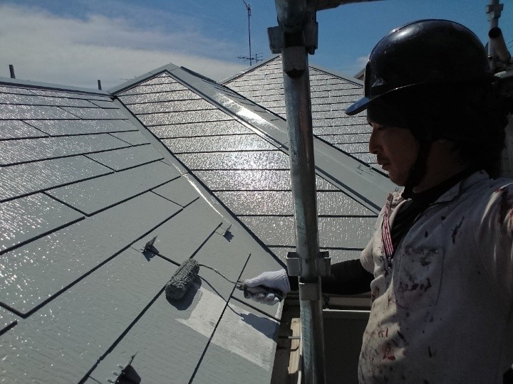 サーモアイSiを用いた中塗り作業