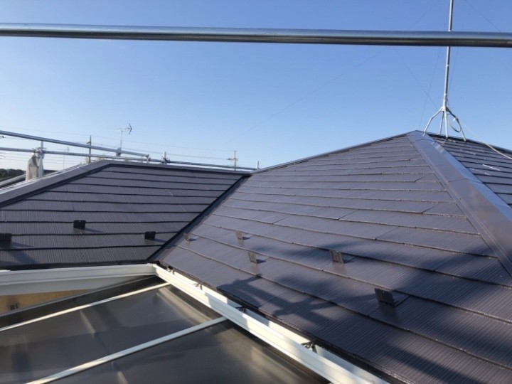 サーモアイSiで上塗り作業