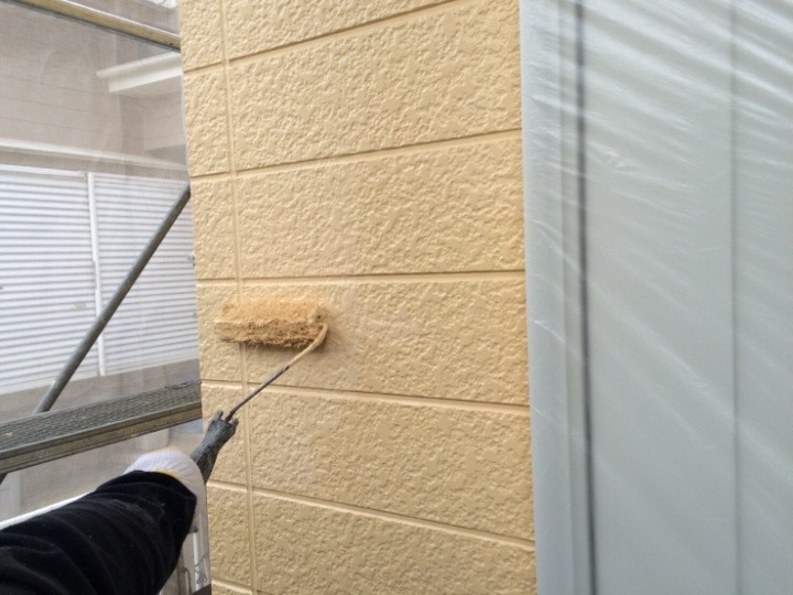 パーフェクトトップで中塗り上塗り作業(一層・二層)