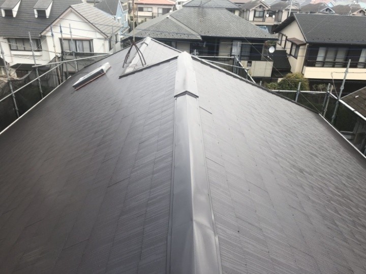 サーモアイ4Fで「上塗り」作業