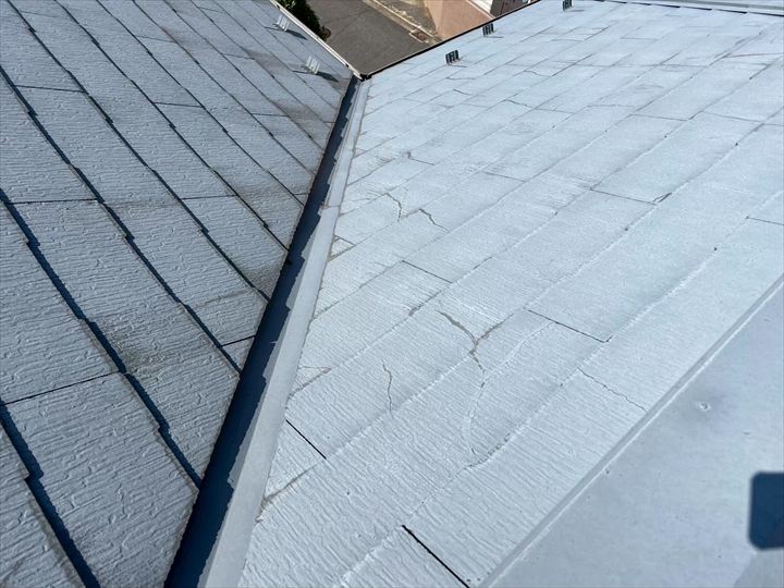 こちらにも割れが・・・