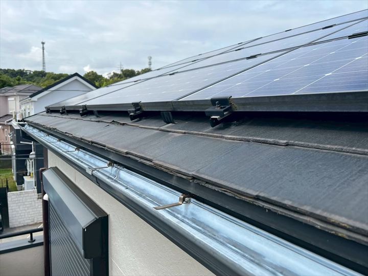 太陽光が載った屋根