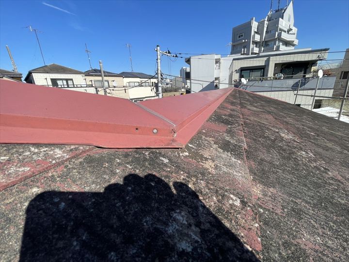 棟板金はしっかりとついていました